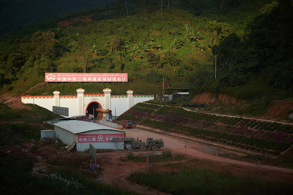 China-Laos high speed train tunnel at Boten, Laos